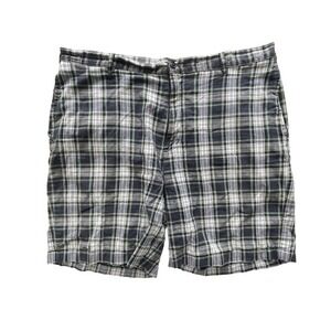 Lands' End Plaid Shorts Casual‎ Comfort Summer Style Size 36 100% Cotton